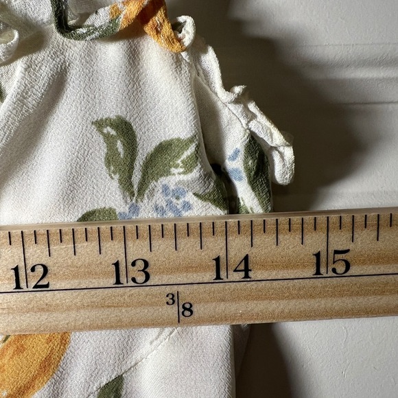 Reformation Christine Mini Dress in Citron (Lemon Print, Women's Size 8 - Picture 13 of 16